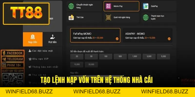 Nạp Tiền TT88 - Hướng Dẫn Quy Trình Giao Dịch 3 Bước An Toàn - WINFIELD68.BUZZ Nạp Tiền TT88 - Hướng Dẫn Quy Trình Giao Dịch 3 Bước An Toàn - WINFIELD68.BUZZ